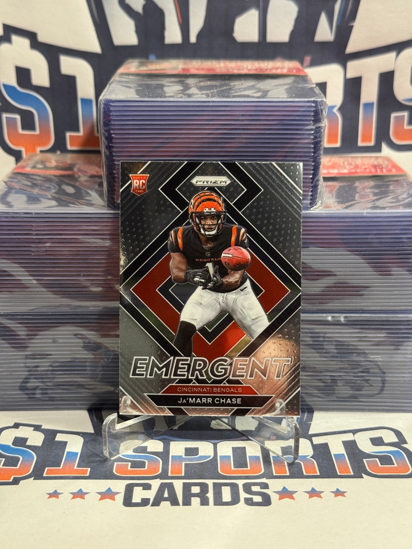 2021 Panini Prizm (Emergent) Ja'Marr Chase Rookie #E-7