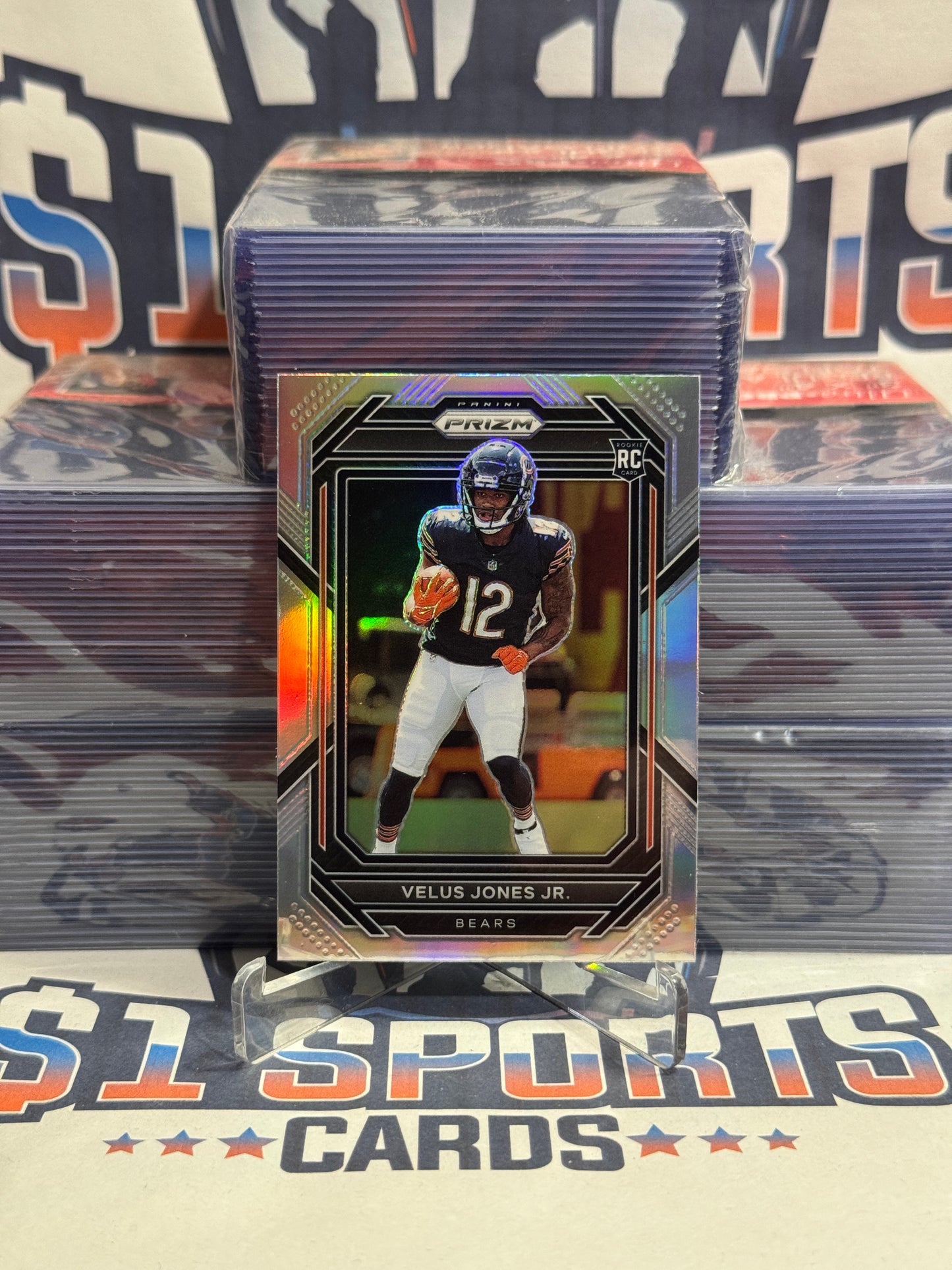 2022 Panini Prizm (Silver Prizm) Velus Jones Jr. Rookie #332