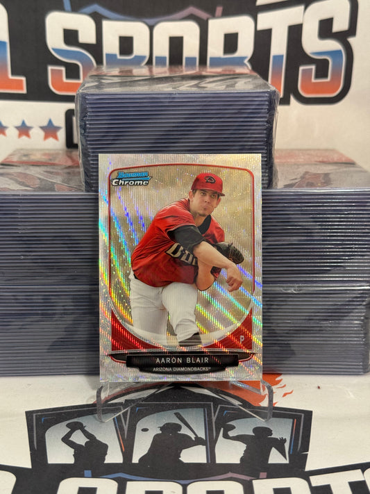 2014 Bowman Chrome Draft Prospects (White Wave Refractor 18/25) Aaron Blair #BDPP9