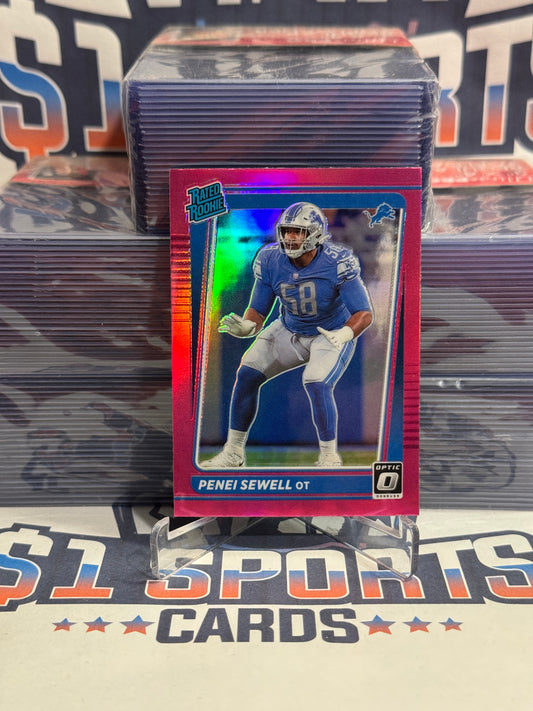 2021 Donruss Optic (Pink Prizm, Rated Rookie) Penei Sewell #260