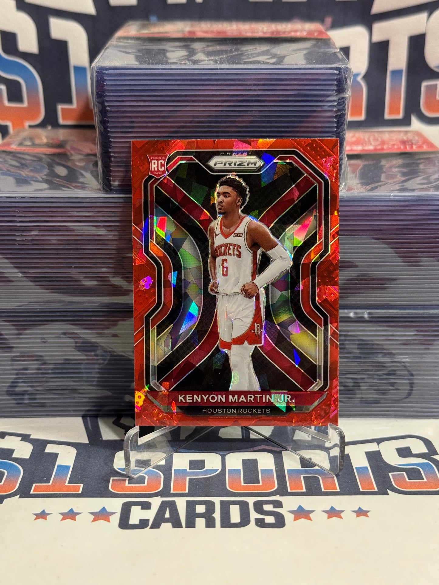 2020 Panini Prizm (Red Ice Prizm) KJ Martin Rookie #265
