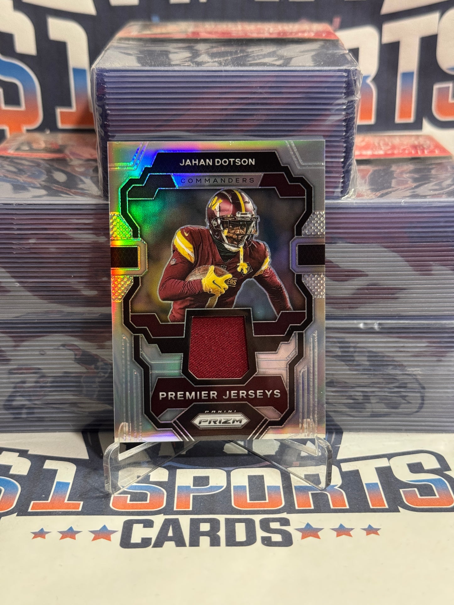 2023 Panini Prizm (Silver Prizm, Premier Jersey Relic) Jahan Dotson #PJ-JD