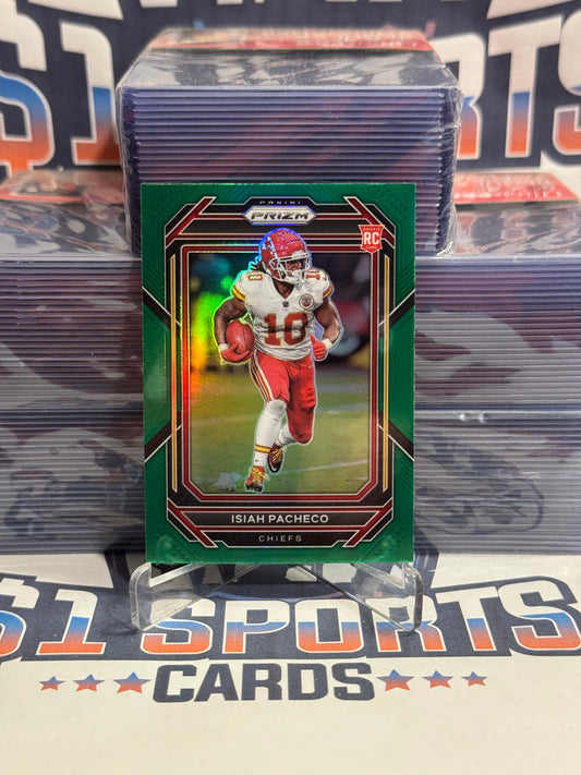 2023 Panini Prizm (Green Prizm) Isiah Pacheco Rookie #352