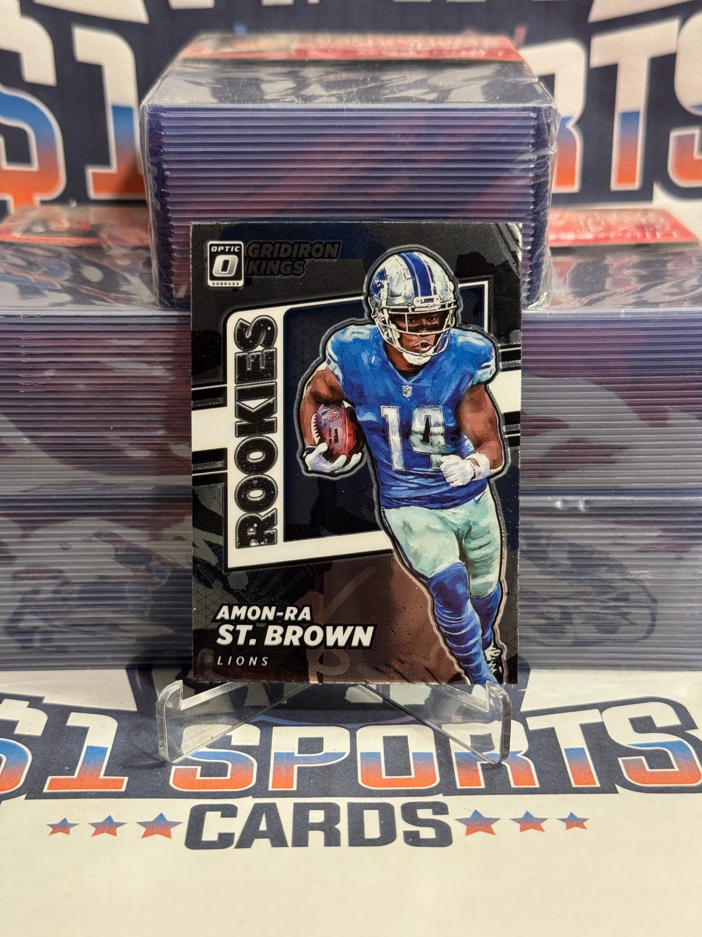 2021 Donruss Optic (Rookie Gridiron Kings) Amon-Ra St. Brown #RGK-17