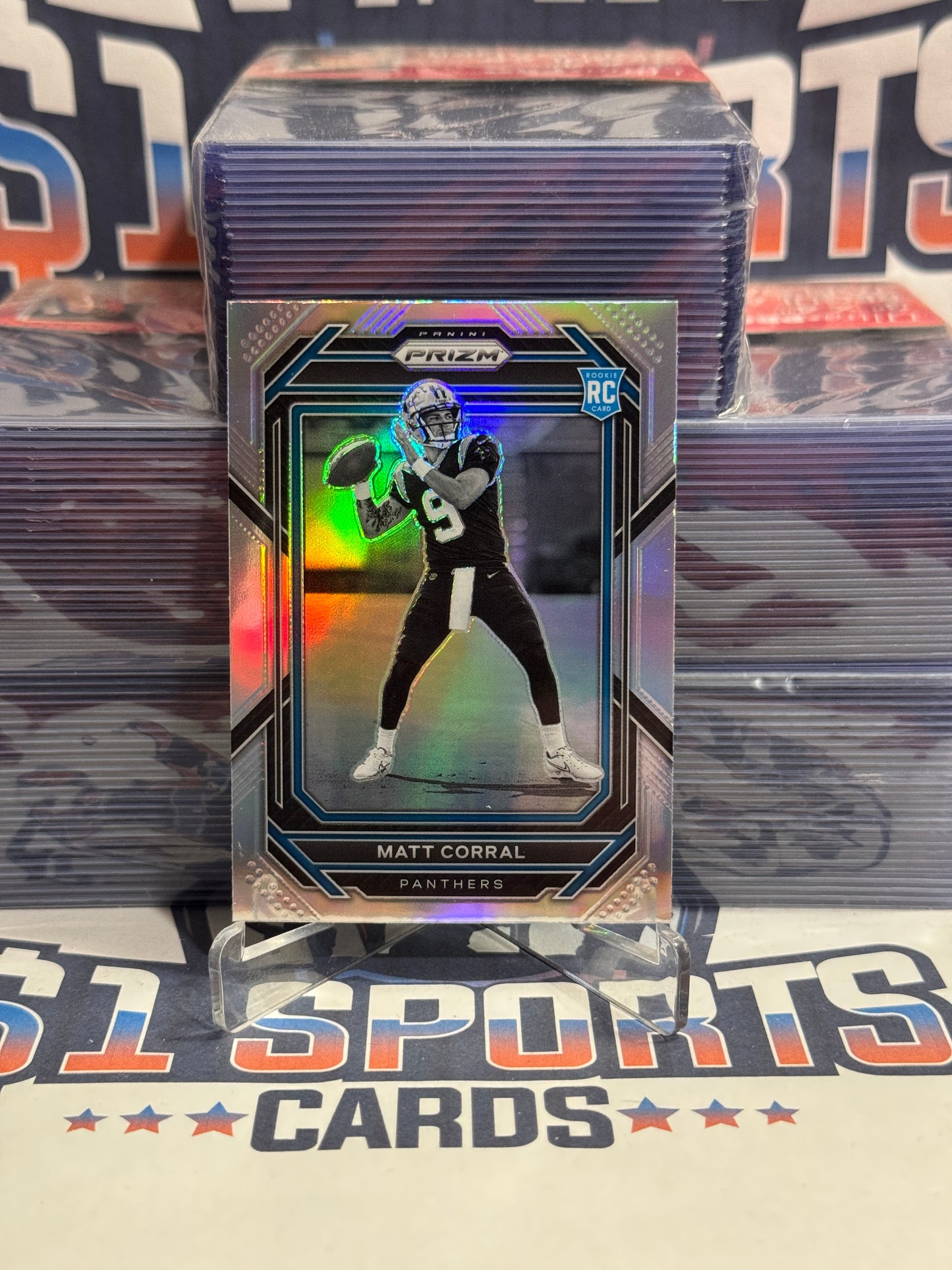 2022 Panini Prizm (Reverse Negative Variation) Matt Corral Rookie #304