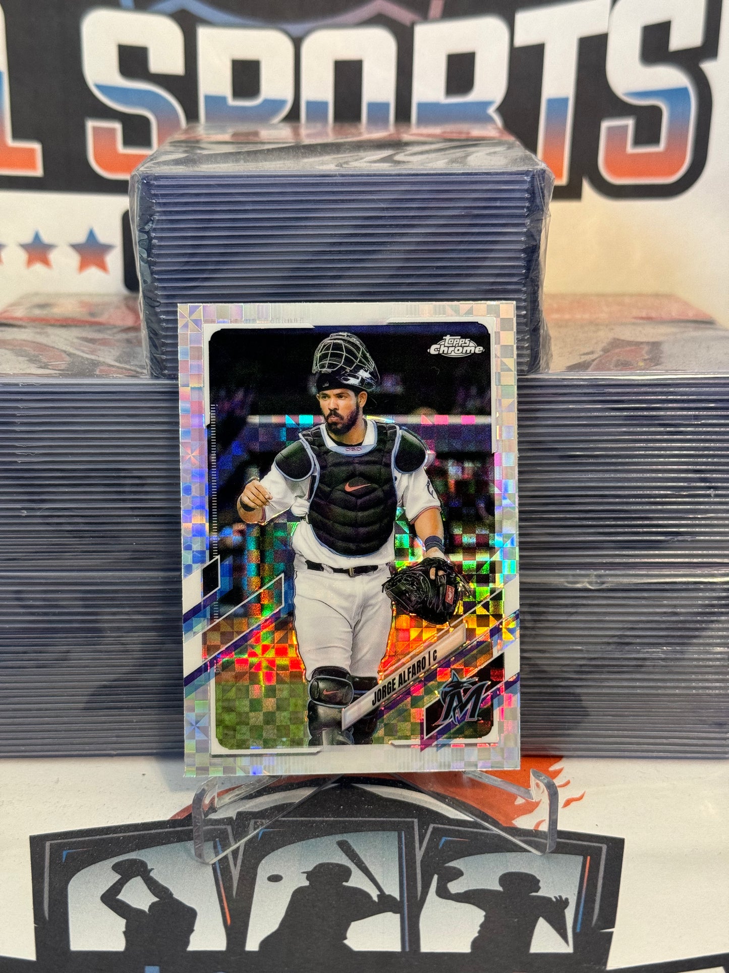 2021 Topps Chrome (X-Fractor) Jorge Alfaro #25