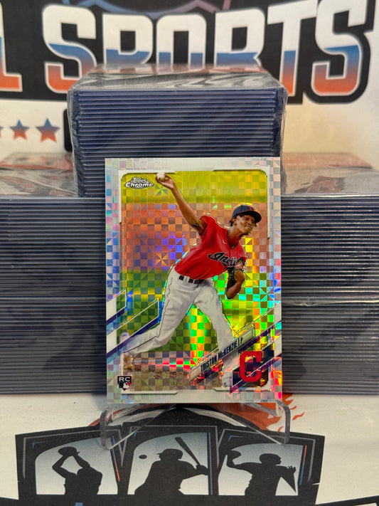 2021 Topps Chrome (X-Fractor) Triston McKenzie Rookie #21