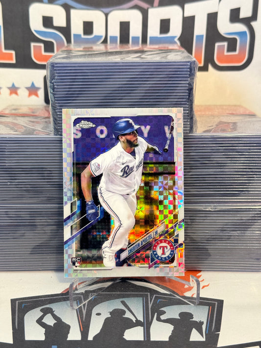 2021 Topps Chrome (X-Fractor) Sherten Apostel Rookie #126