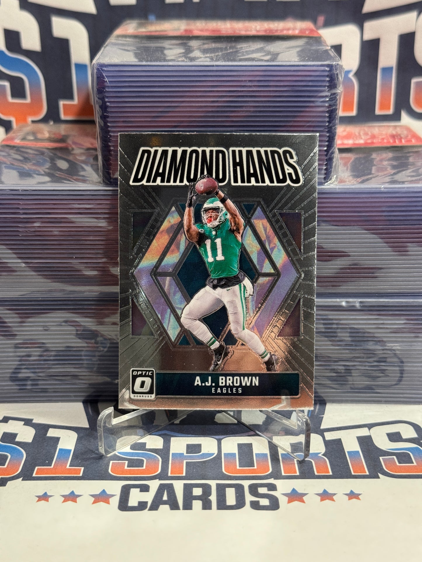 2024 Donruss Optic (Diamond Hands) A.J. Brown #9