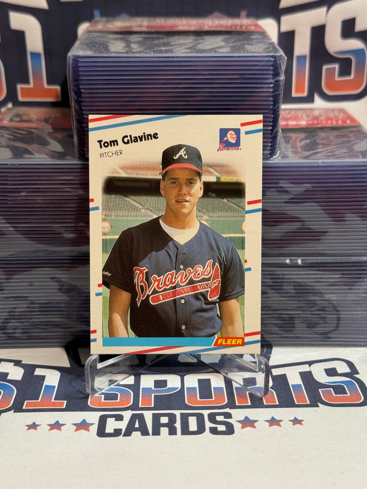 1988 Fleer Tom Glavine Rookie #539