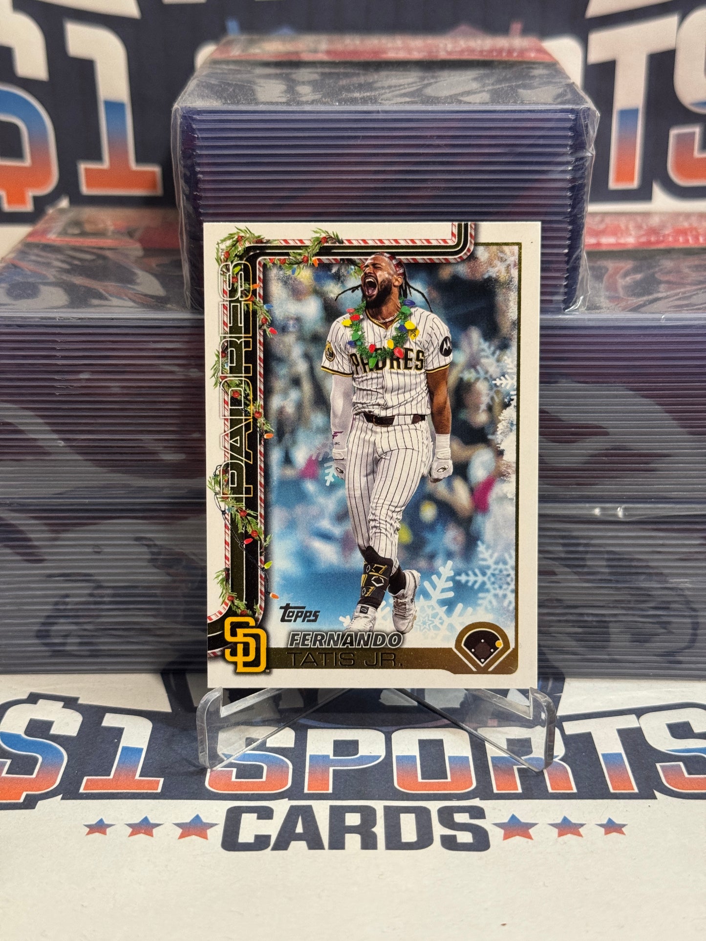 2025 Topps Holiday (Christmas Lights Variation) Fernando Tatis Jr. #H170