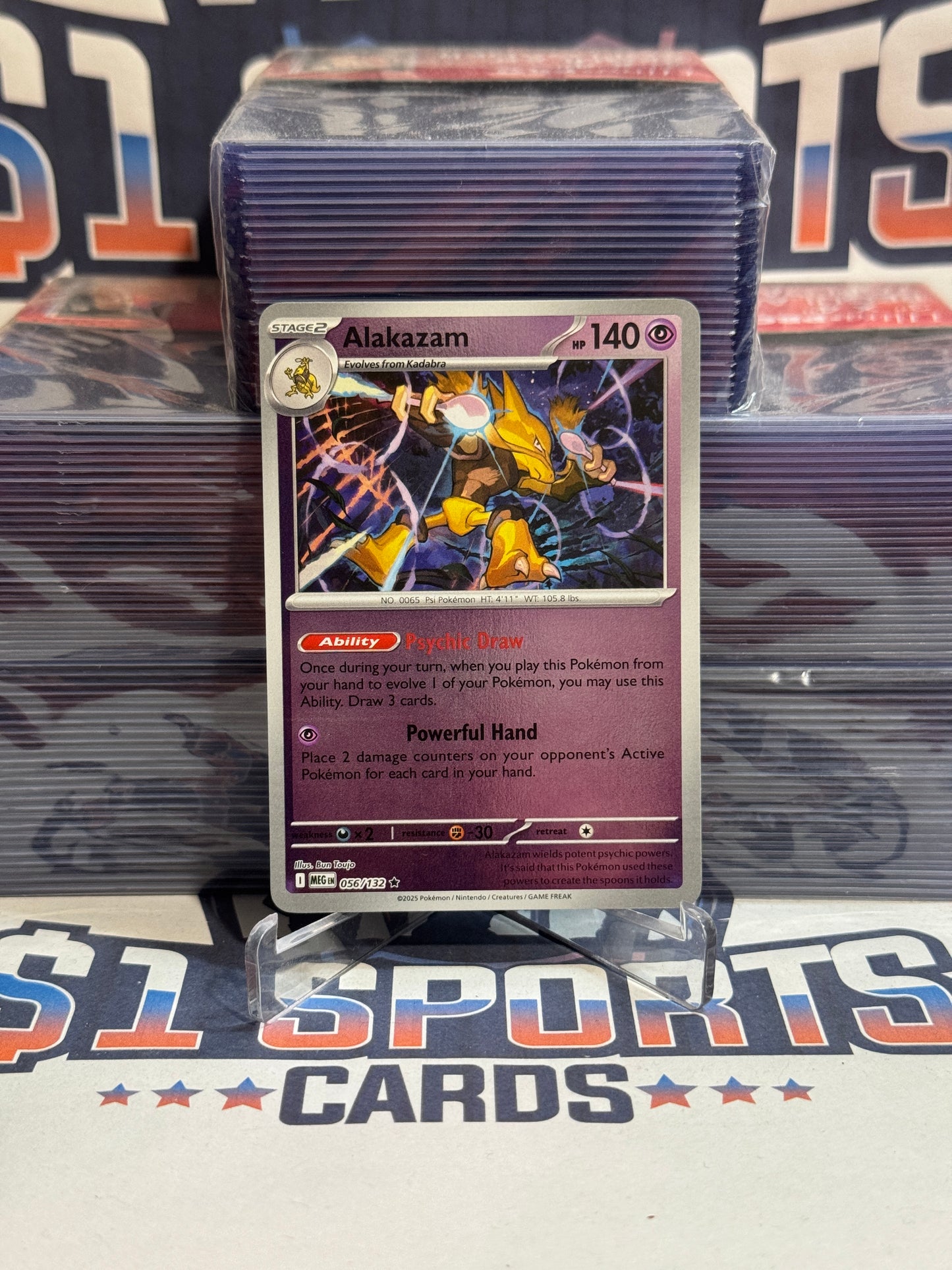 Pokemon TCG: Mega Evolution - Alakazam (Holo, Rare) #56