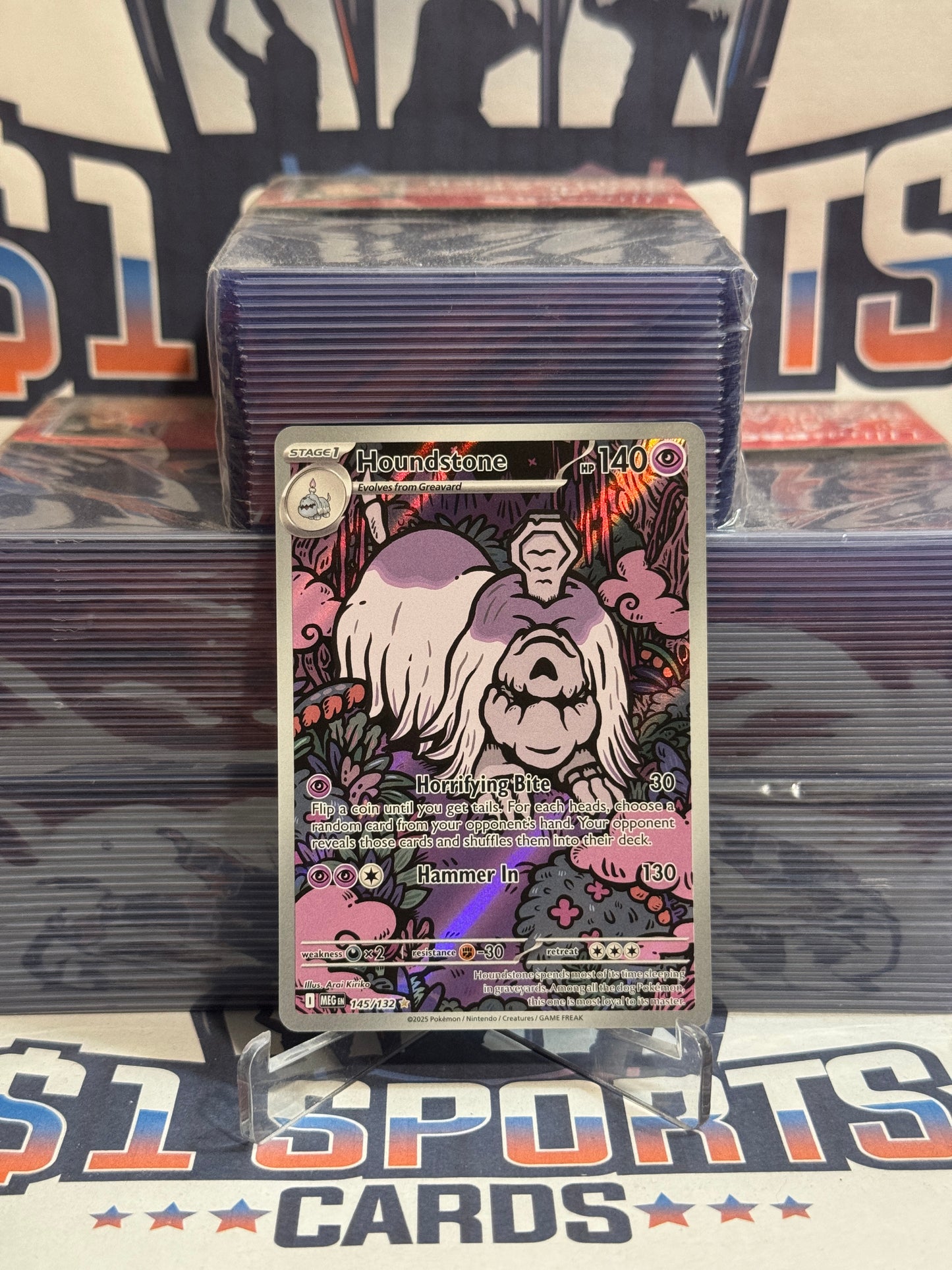 Pokemon TCG: Mega Evolution - Houndstone (Illustration Rare) #145