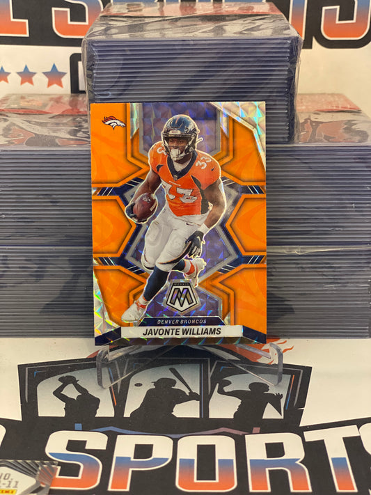 2022 Panini Mosaic (Orange Reactive Prizm) Javonte Williams #61