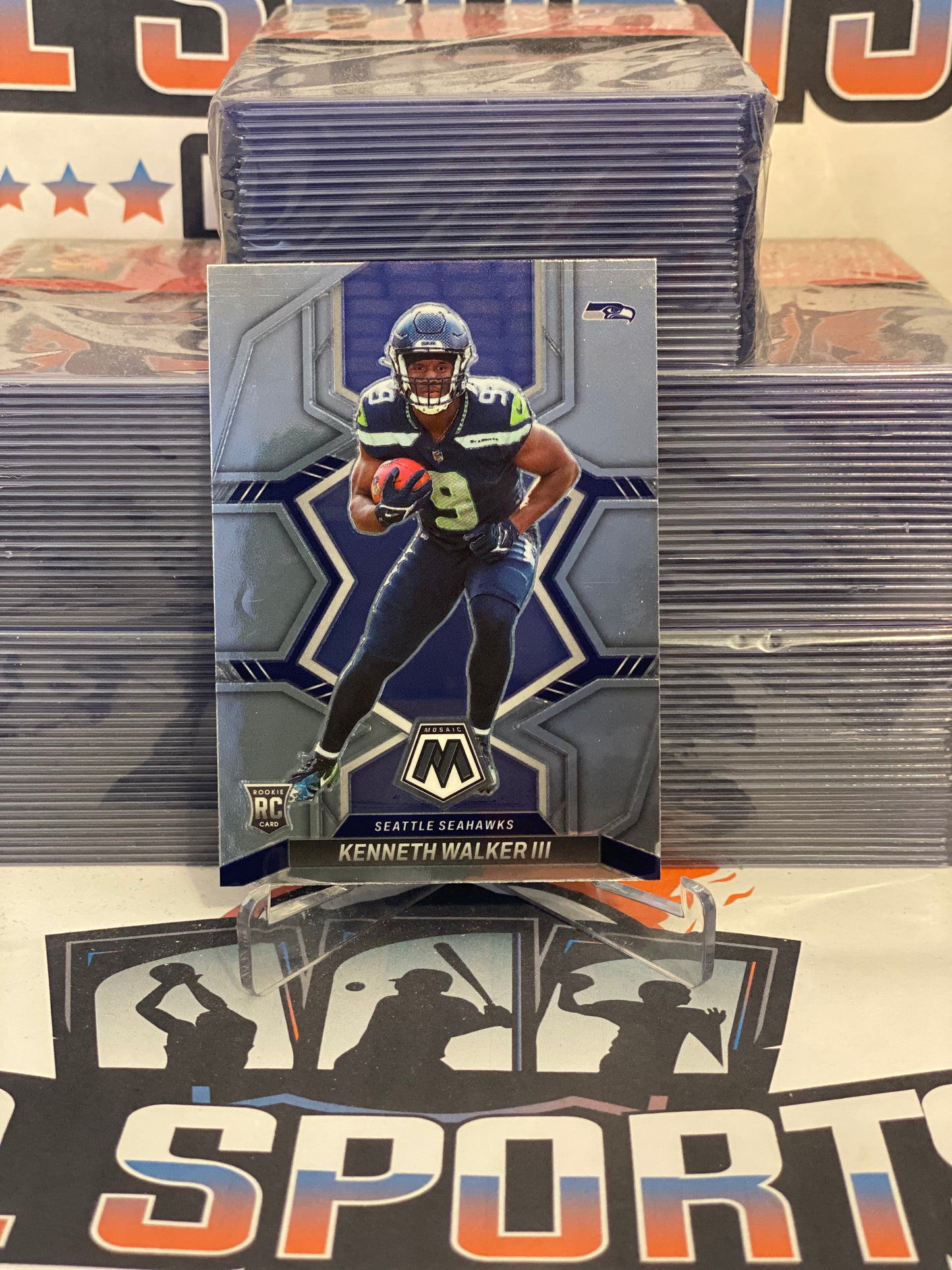 2022 Panini Mosaic Kenneth Walker III Rookie #308