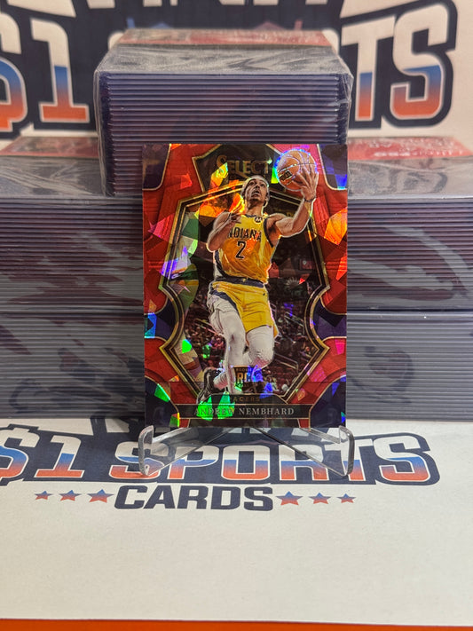 2022 Panini Select (Red Ice Prizm) Andrew Nembhard Rookie #186