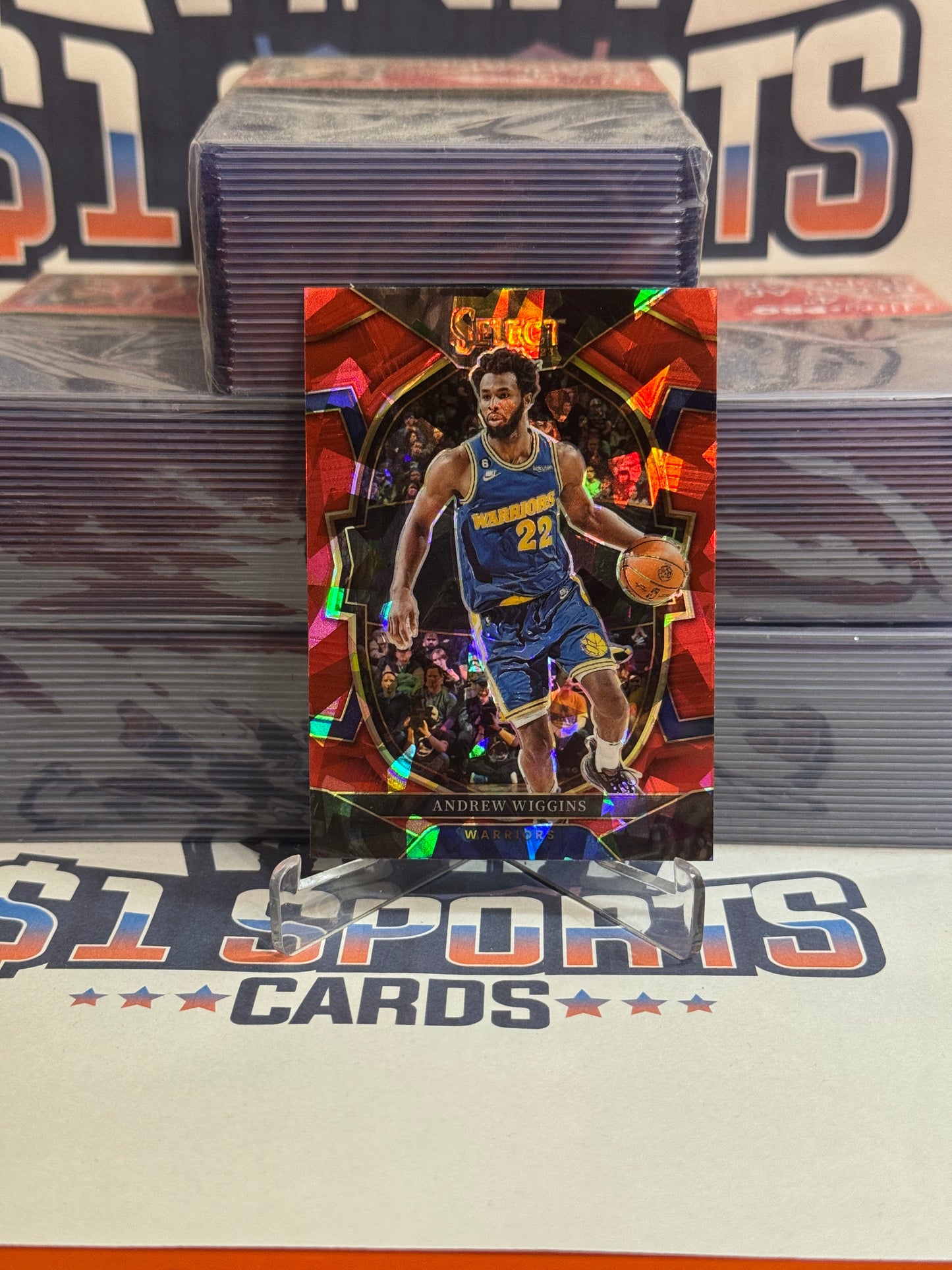 2022 Panini Select (Red Ice Prizm) Andrew Wiggins #10