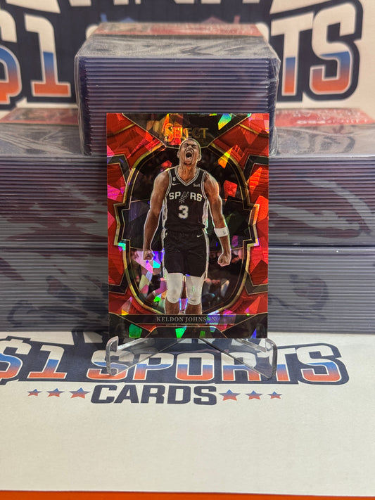 2022 Panini Select (Red Ice Prizm) Keldon Johnson #54
