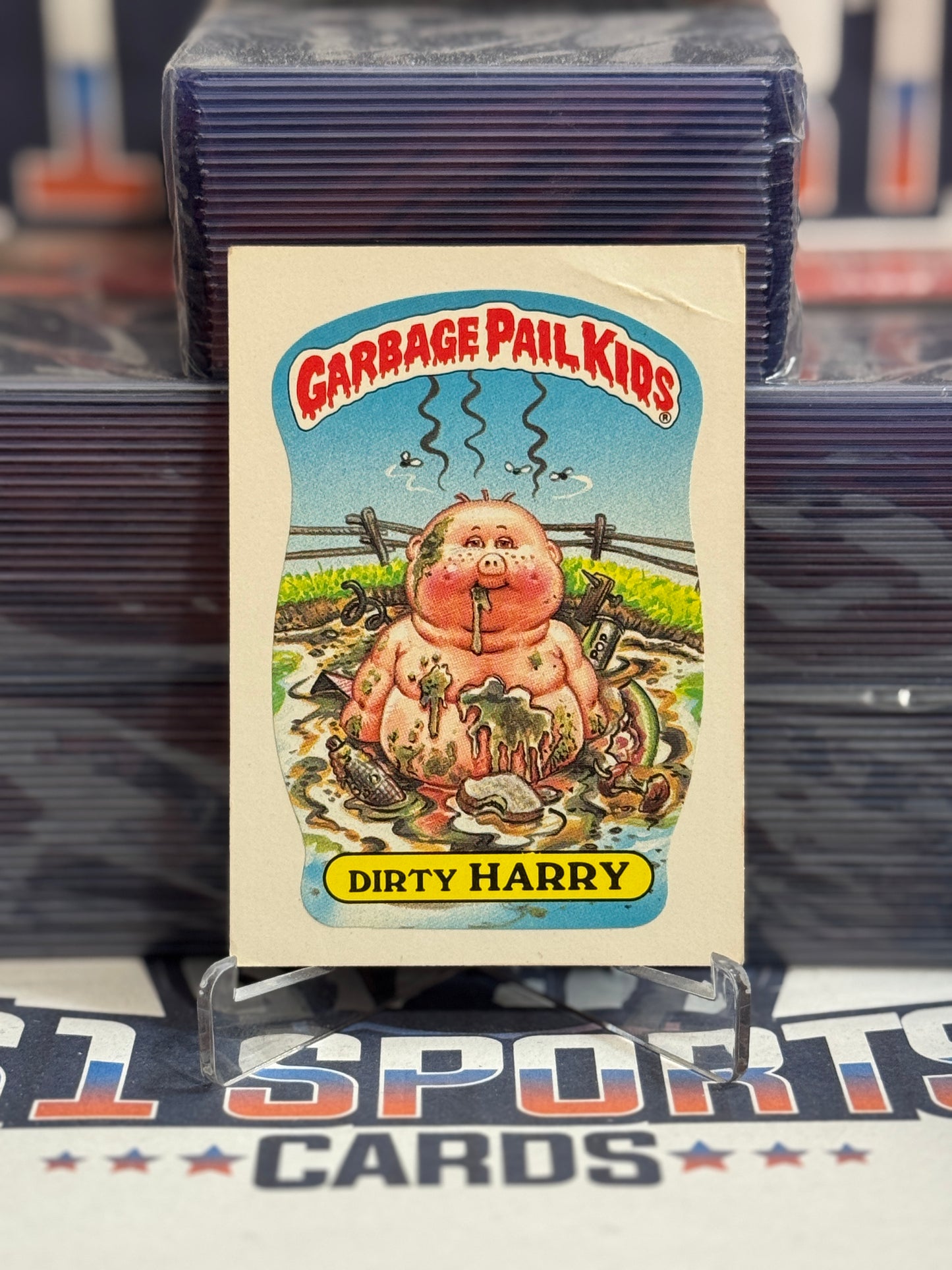 1985 Topps Garbage Pail Kids (Glossy) Dirty Harry #52a
