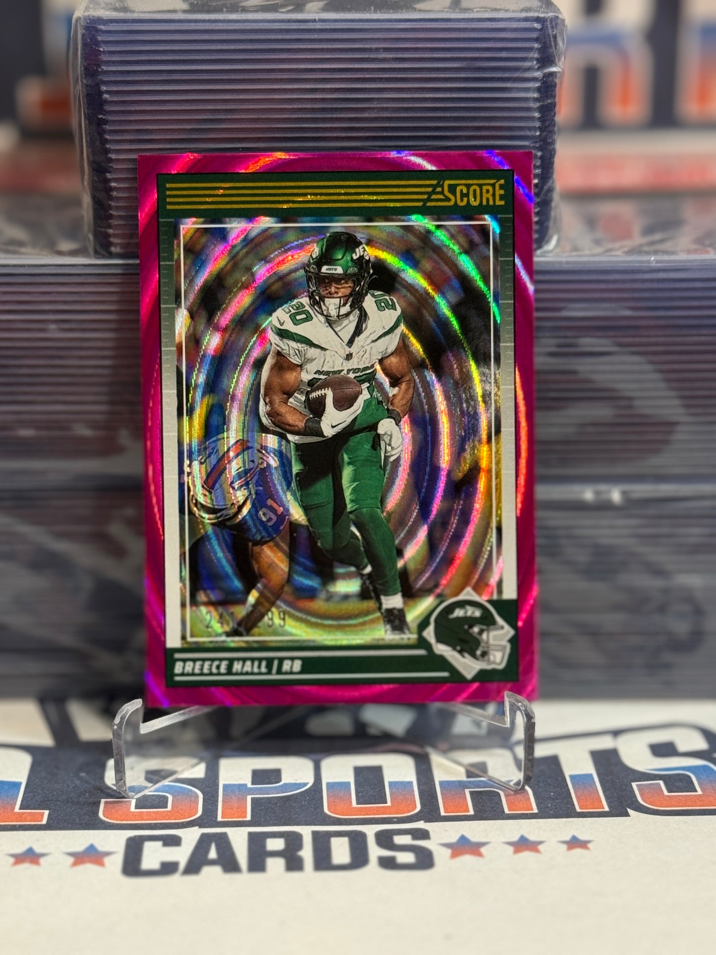 2024 Score (Pink Elipse 241/299) Breece Hall #218