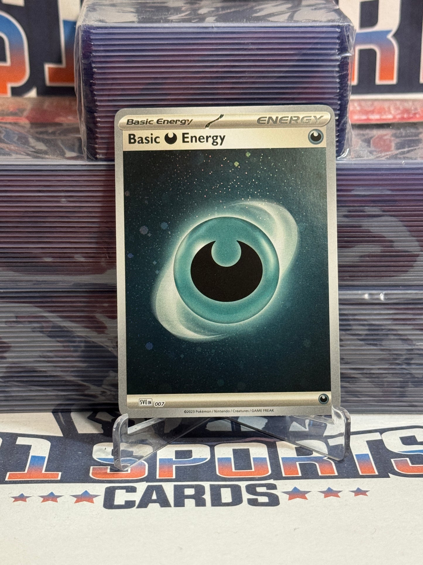 Pokemon TCG: Scarlet & Violet - Darkness Basic Energy (Cosmos Holo) #7