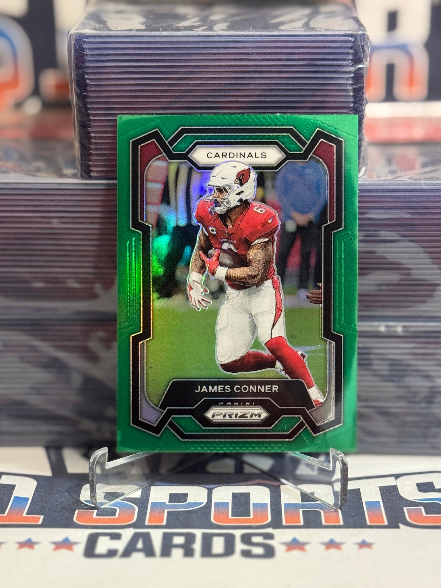 2022 Panini Prizm (Green Prizm) James Conner #5