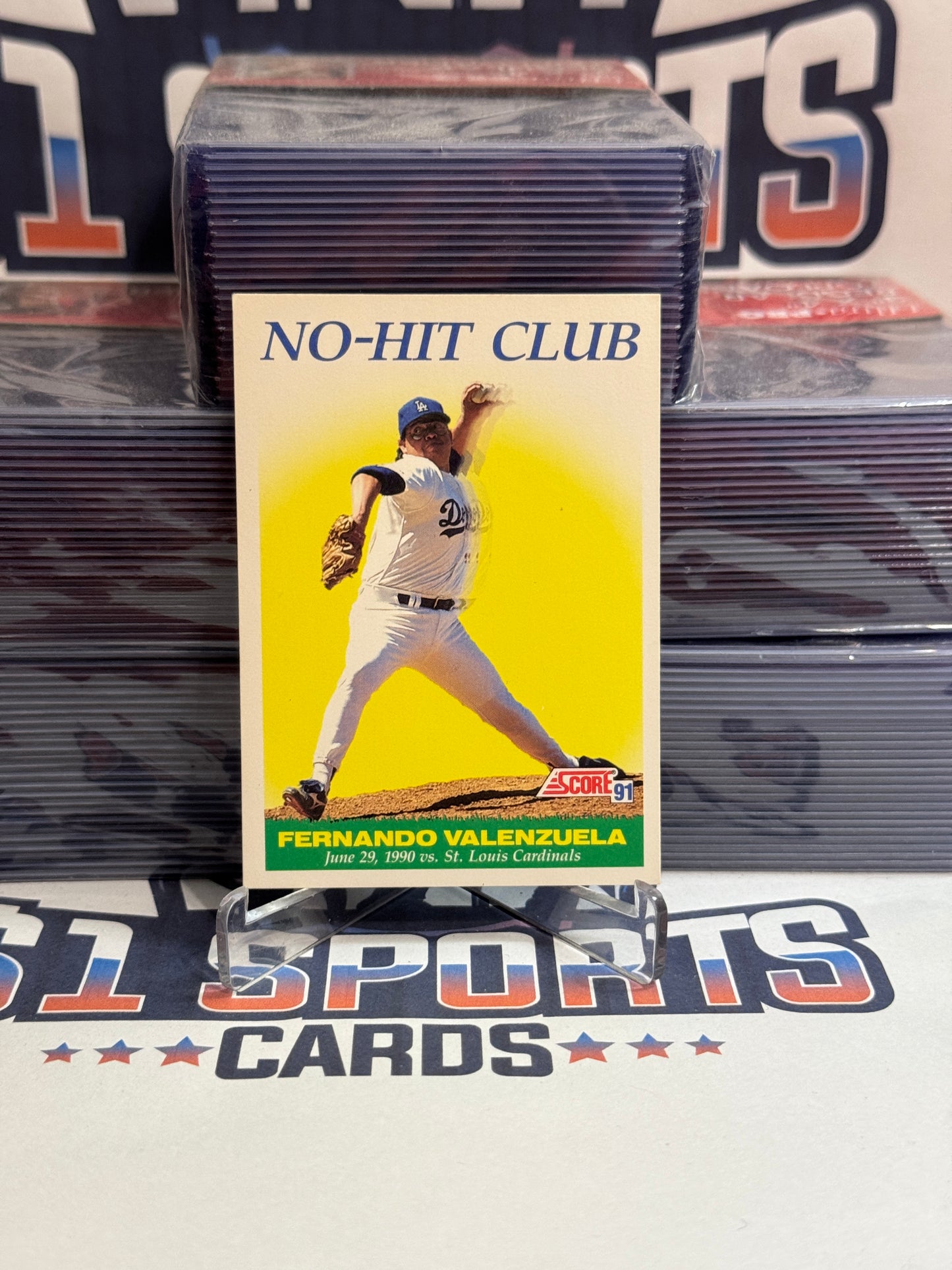 1991 Score (No-Hit Club) Fernando Valenzuela #703