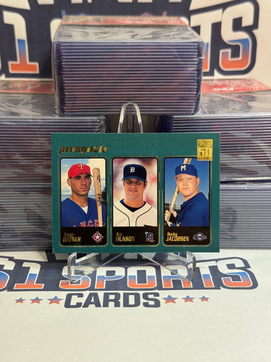 2001 Topps (Prospects) Travis Hafner, Eric Munson, Bucky Jacobson Rookie #371