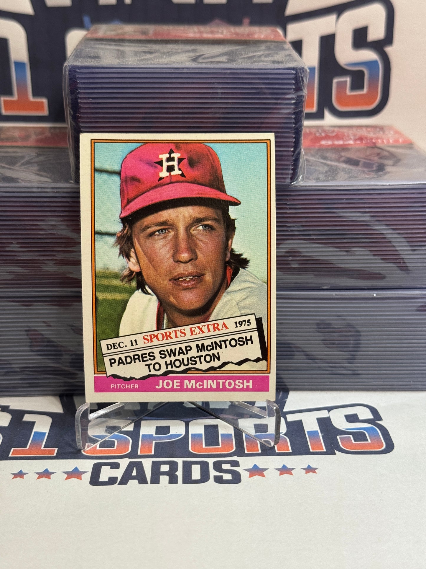 1976 Topps Traded (Sports Extra) Joe McIntosh Rookie #497T