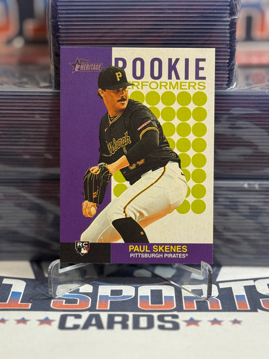 2024 Topps Heritage (Rookie Performers) Paul Skenes Rookie #RP-15