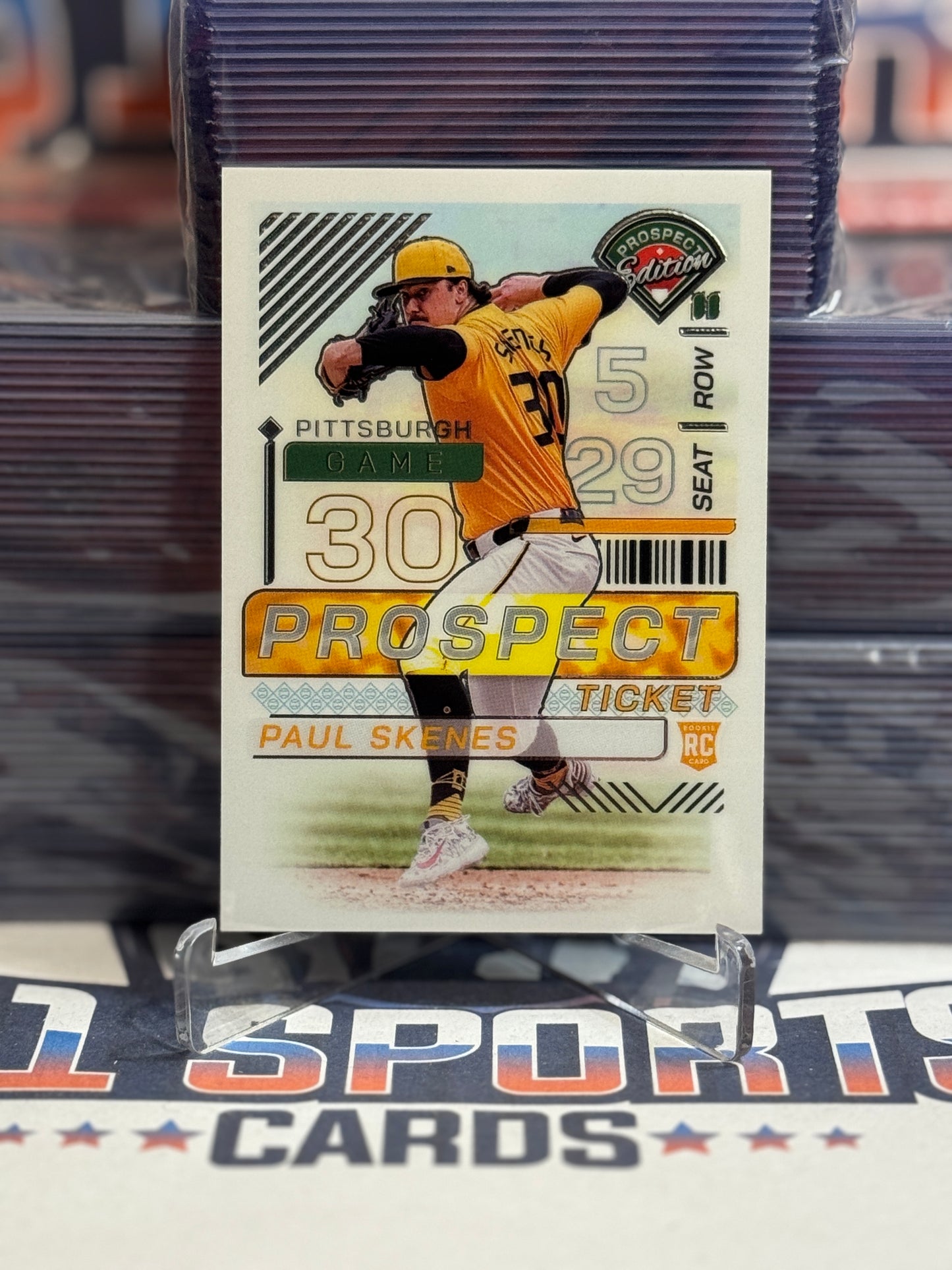 2024 Panini Prospect Edition (Chrome, Ticket) Paul Skenes Rookie #159