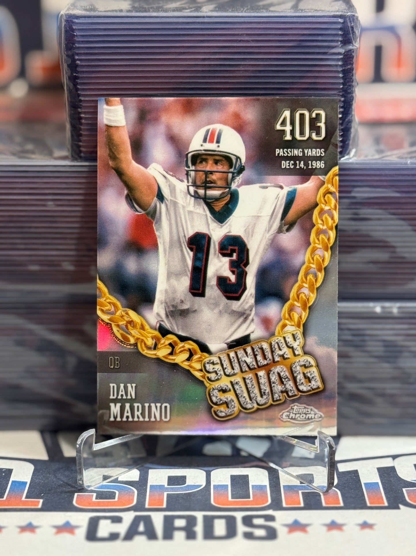 2024 Topps Chrome (Refractor, Sunday Swag) Dan Marino #SS-6