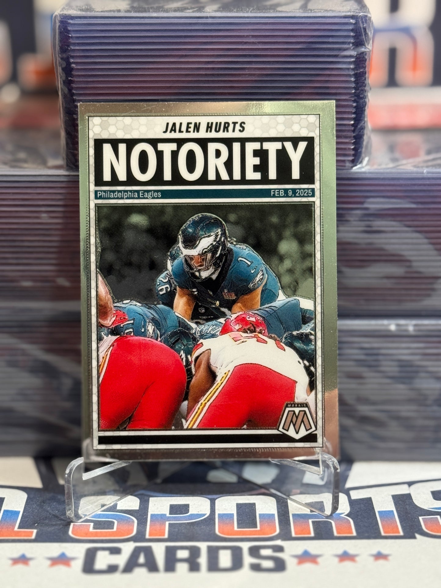 2025 Panini Mosaic (Notoriety) Jalen Hurts #1