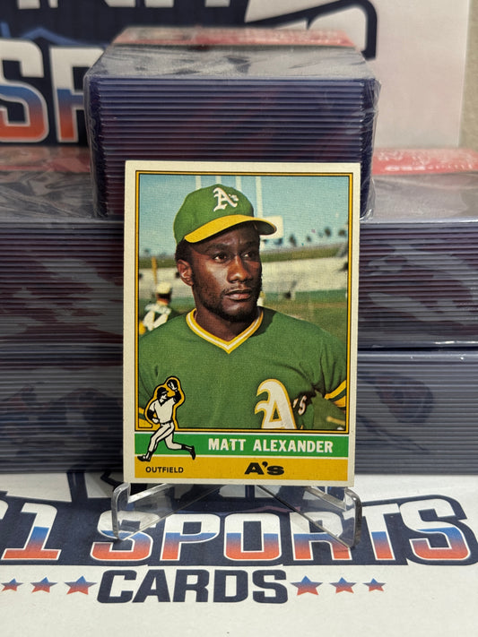 1976 Topps Matt Alexander Rookie #382