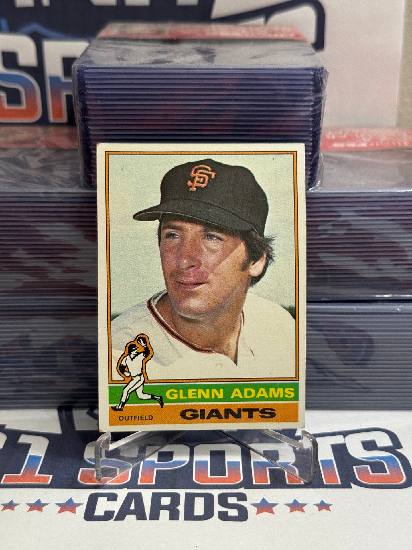 1976 Topps Glenn Adams Rookie #389