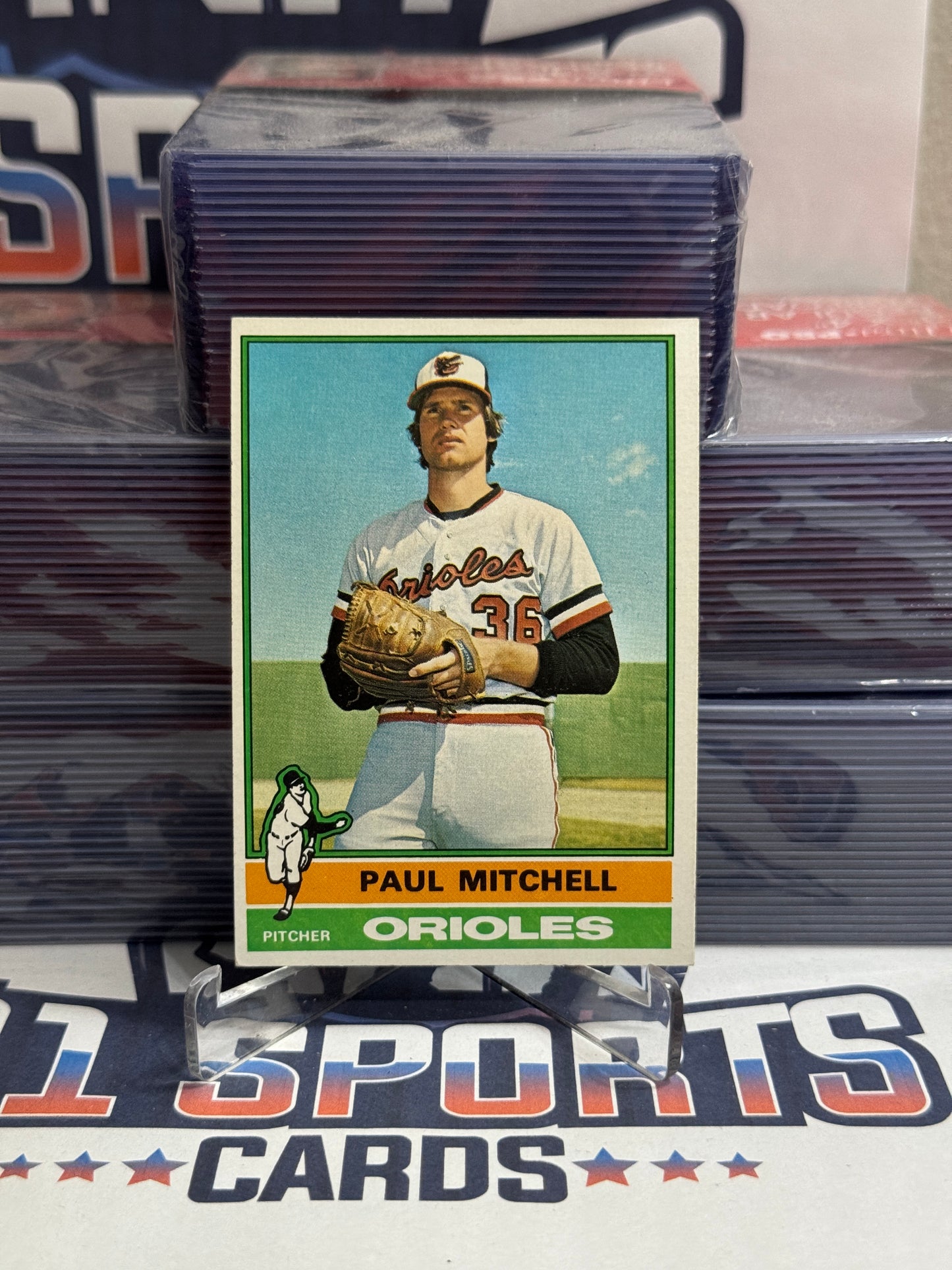 1976 Topps Paul Mitchell Rookie #393