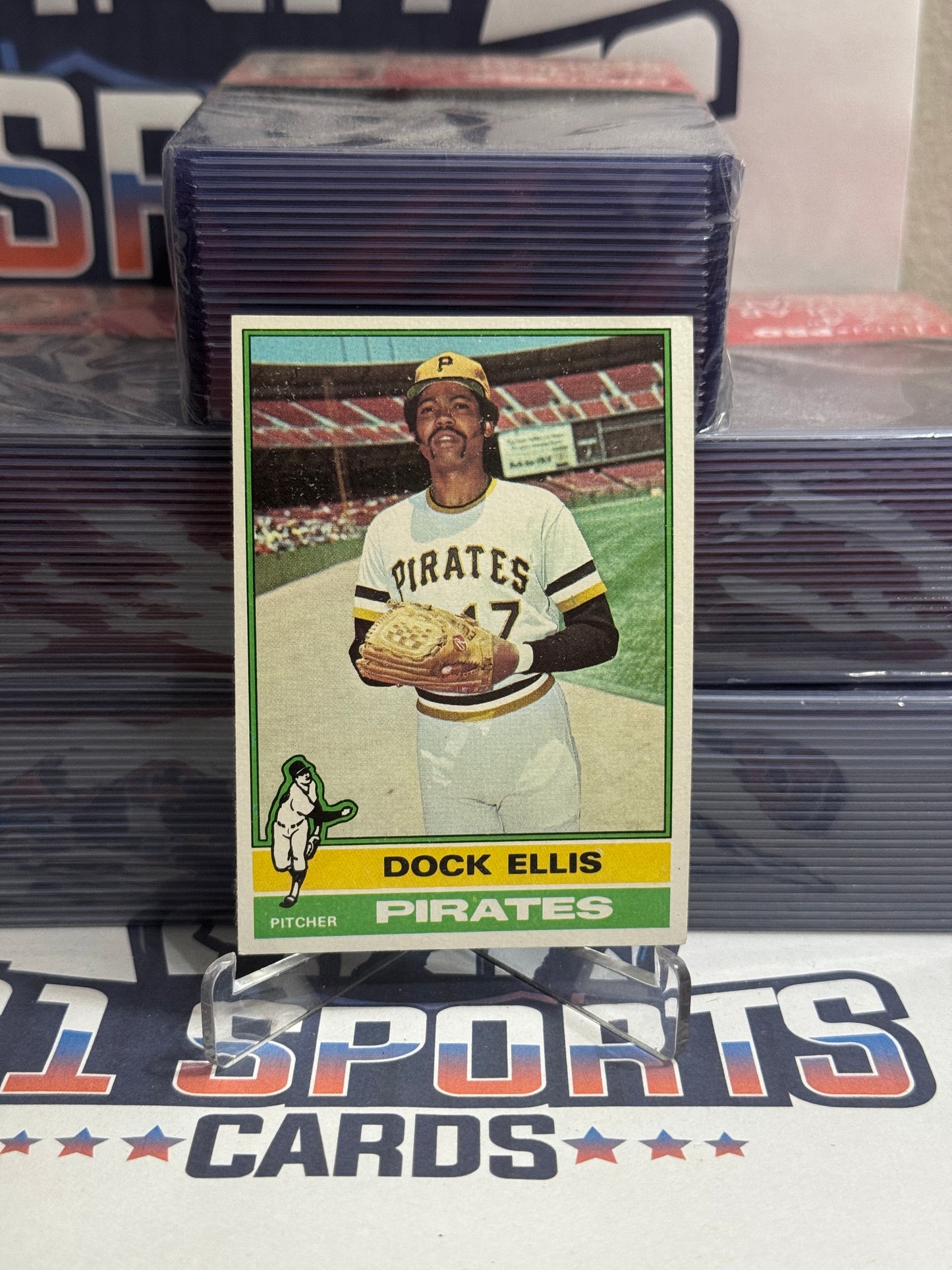 1976 Topps Dock Ellis #528