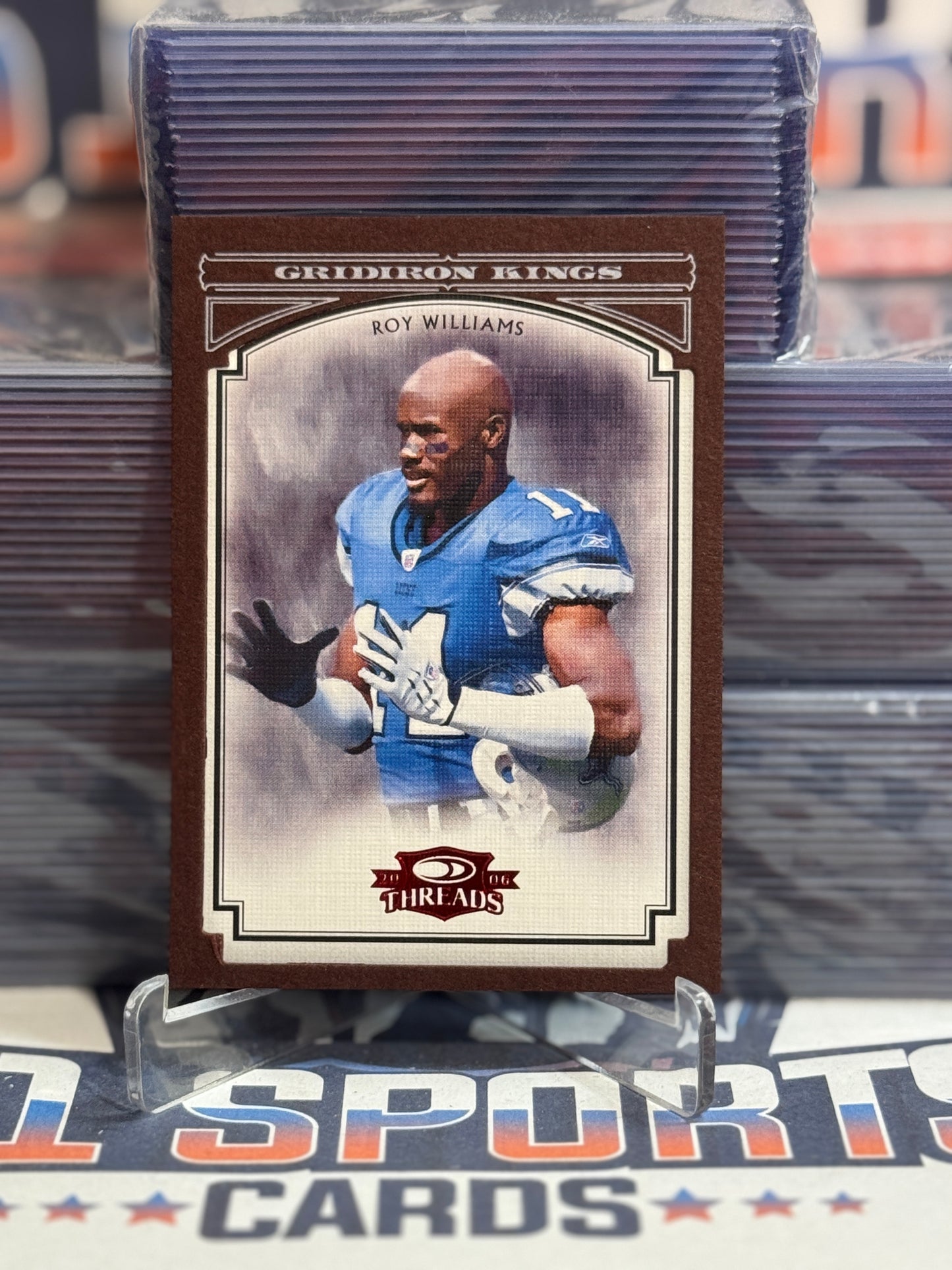 2006 Donruss Threads (Bronze, Gridiron Kings 99/100) Roy Williams #PGK-45