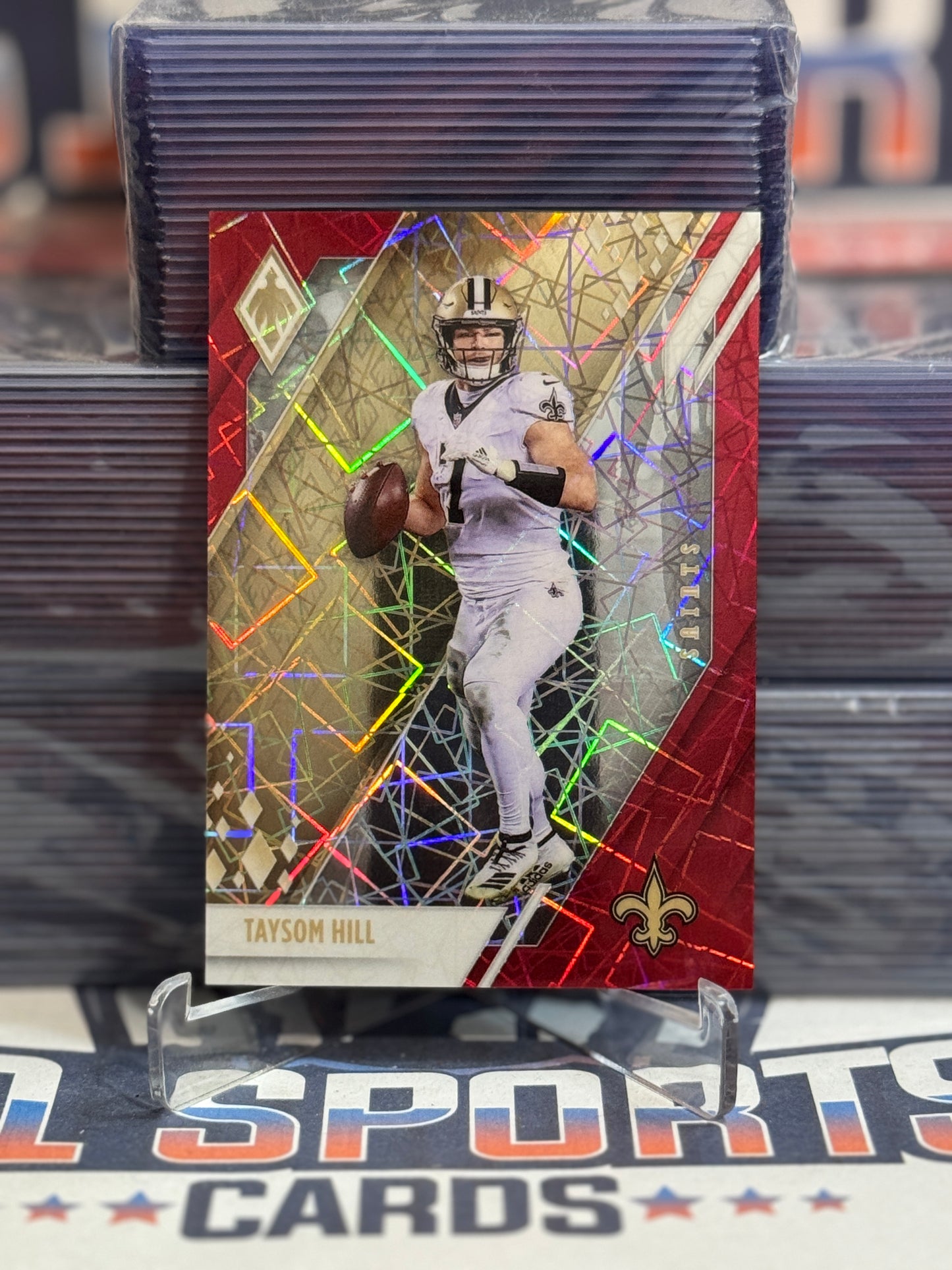 2021 Panini Phoenix (Red Laser Prizm 120/285) Taysom Hill #63