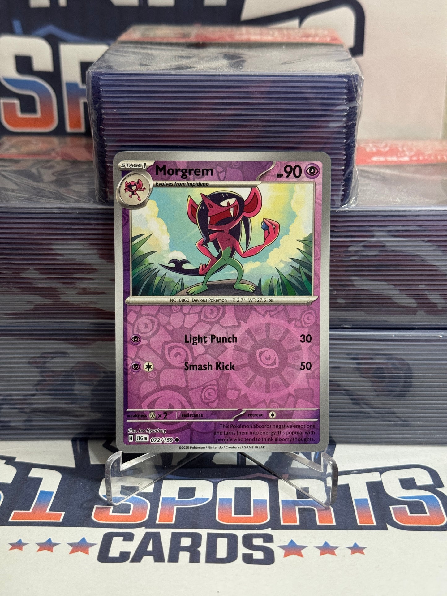 Pokemon TCG: Journey Together - Morgrem (Reverse Holo, Common) #72