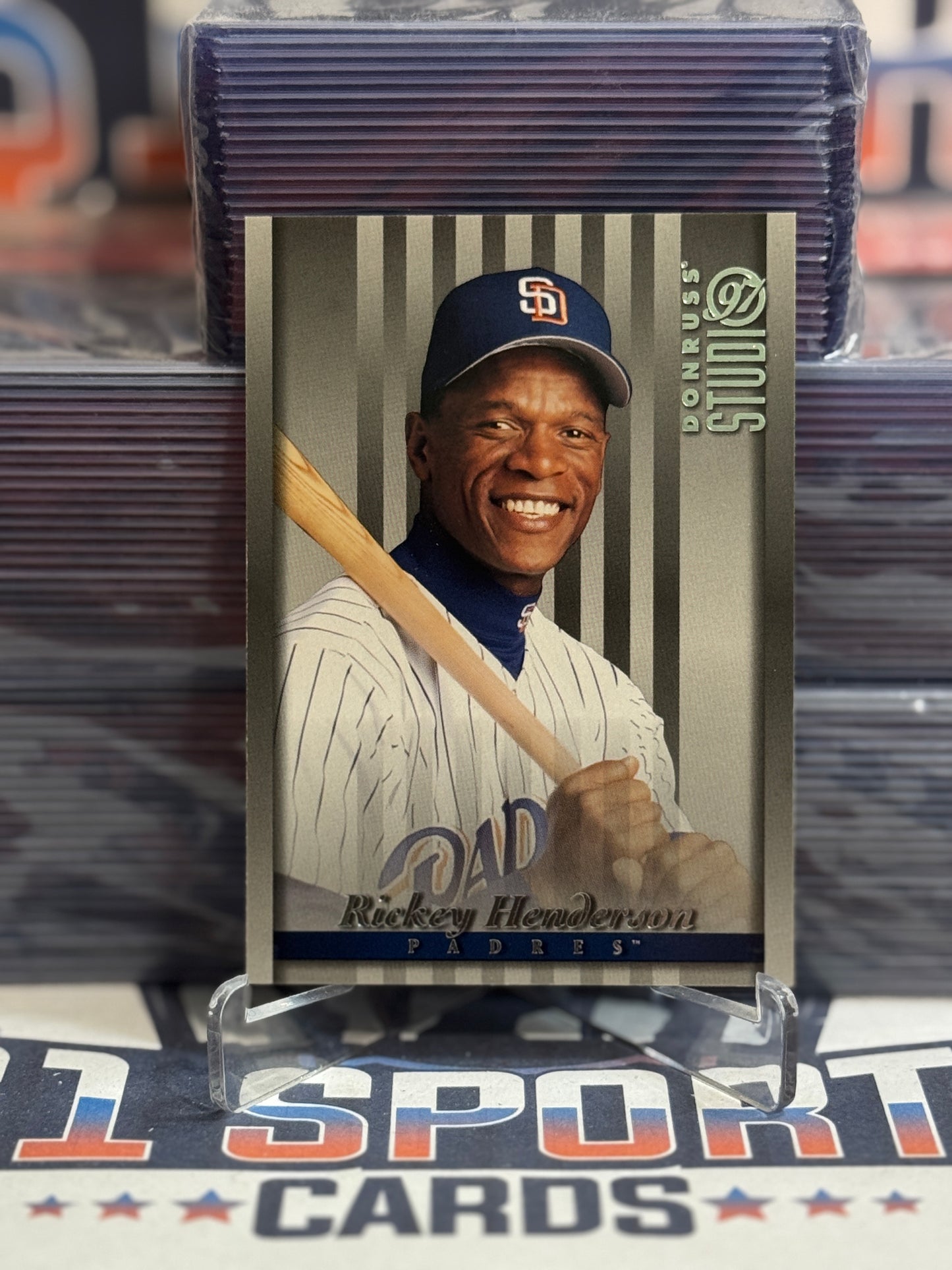 1997 Donruss Studio Rickey Henderson #42