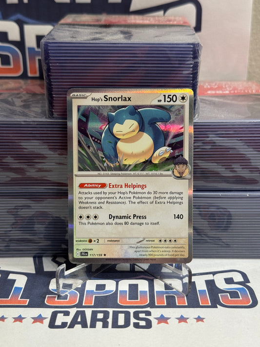 Pokemon TCG: Journey Together - Hop's Snorlax (Holo, Rare) #117