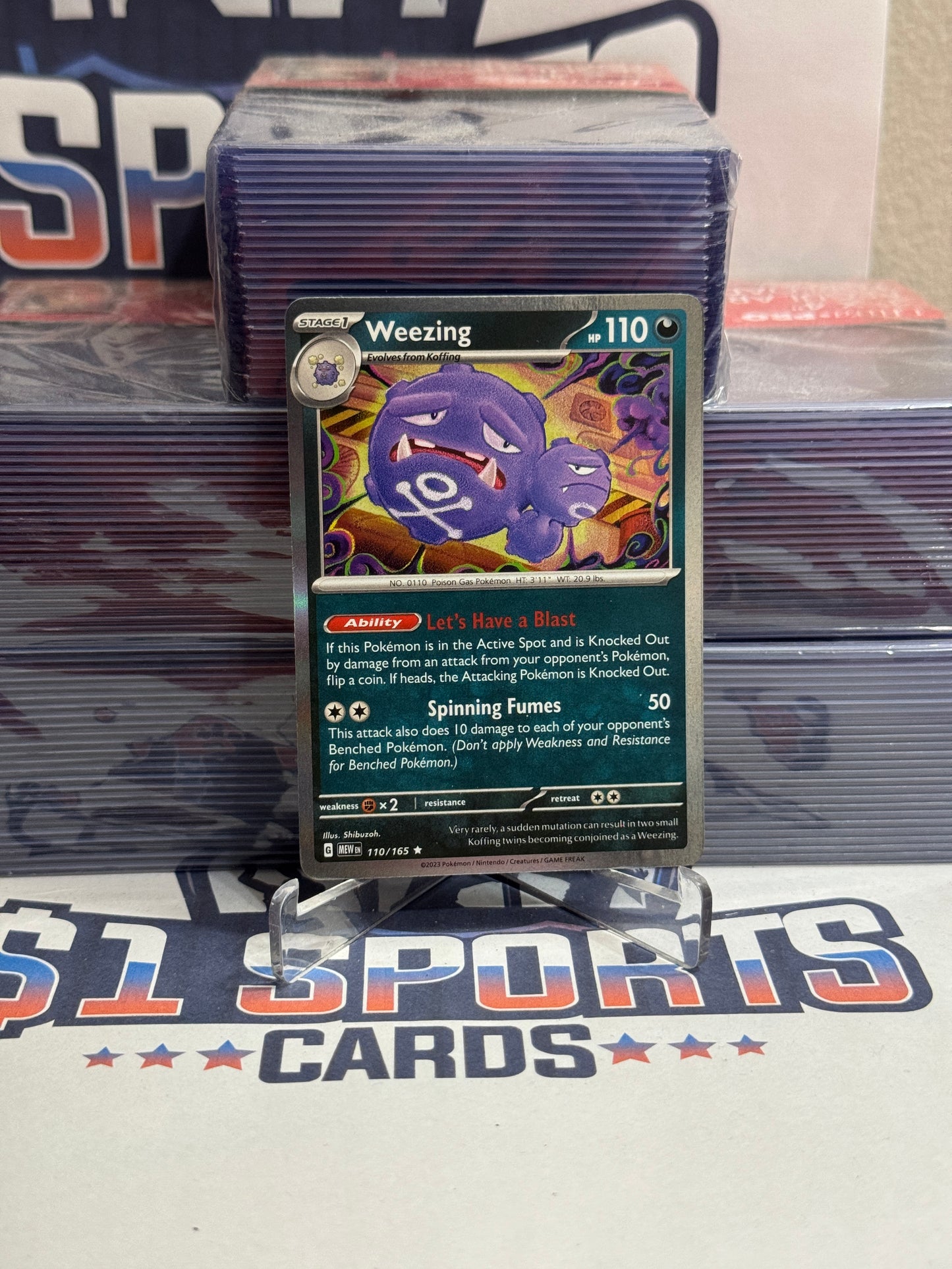 Pokemon TCG: Scarlet & Violet 151 - Weezing (Holo, Rare) #110