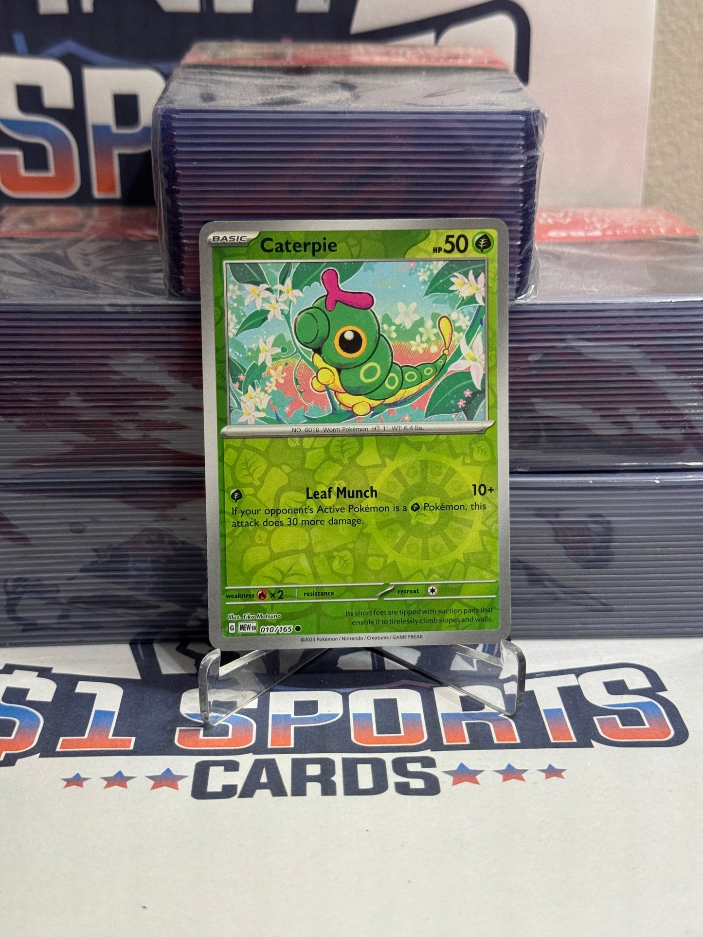Pokemon TCG: Scarlet & Violet 151 - Caterpie (Reverse Holo, Common) #10