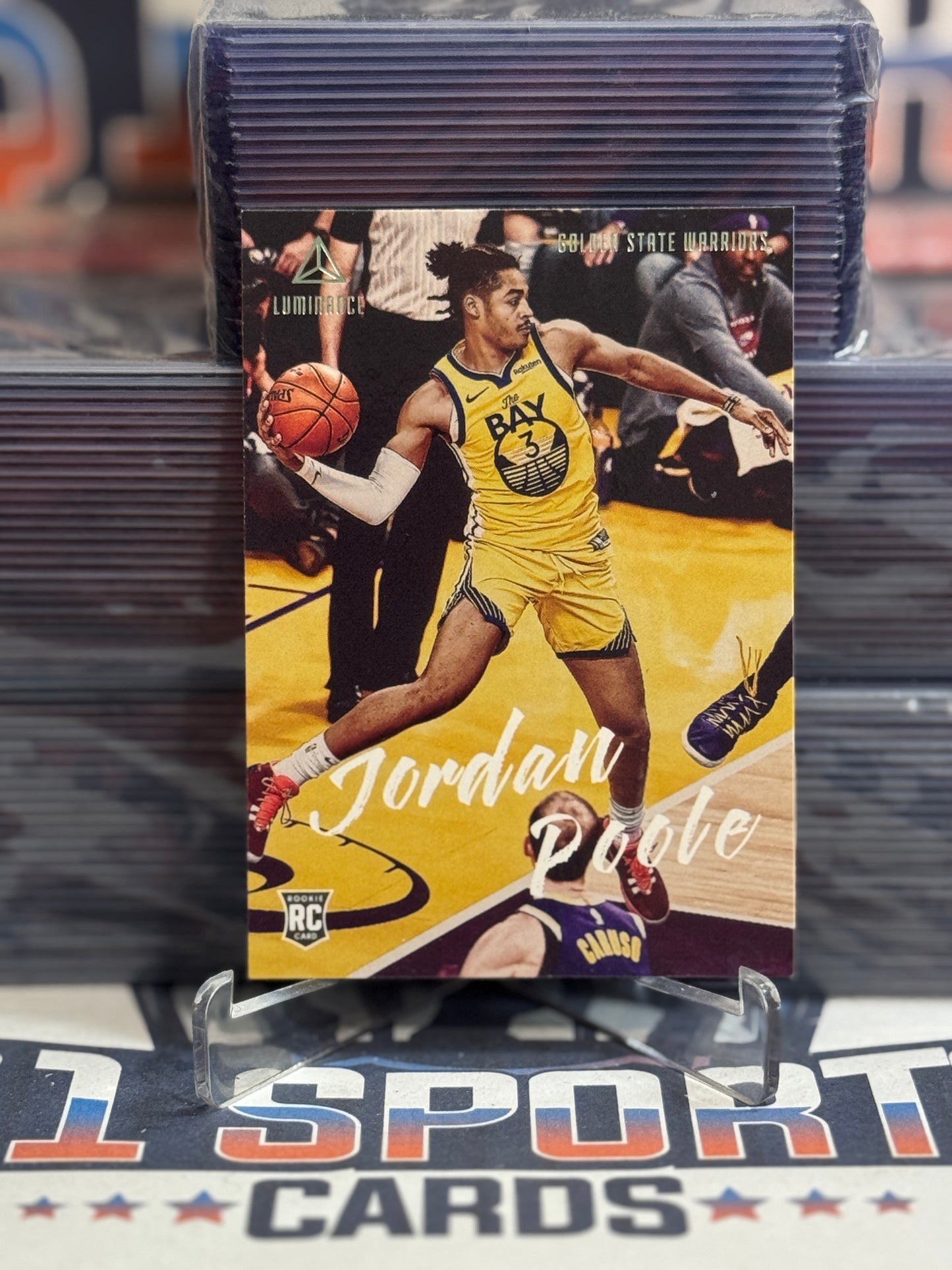 2019 Panini Chronicles (Luminance) Jordan Poole Rookie #139