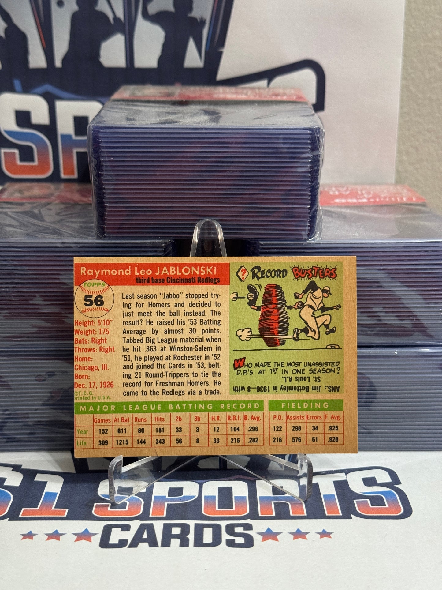 1955 Topps Ray Jablonski #56