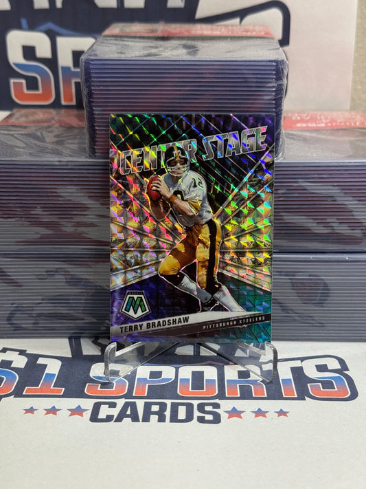 2021 Panini Mosaic (Mosaic Prizm, Center Stage) Terry Bradshaw #CS27