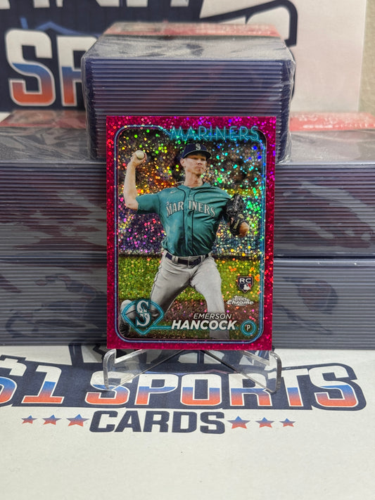 2024 Topps (Magenta Speckle Refractor 312/350) Emerson Hancock Rookie #245