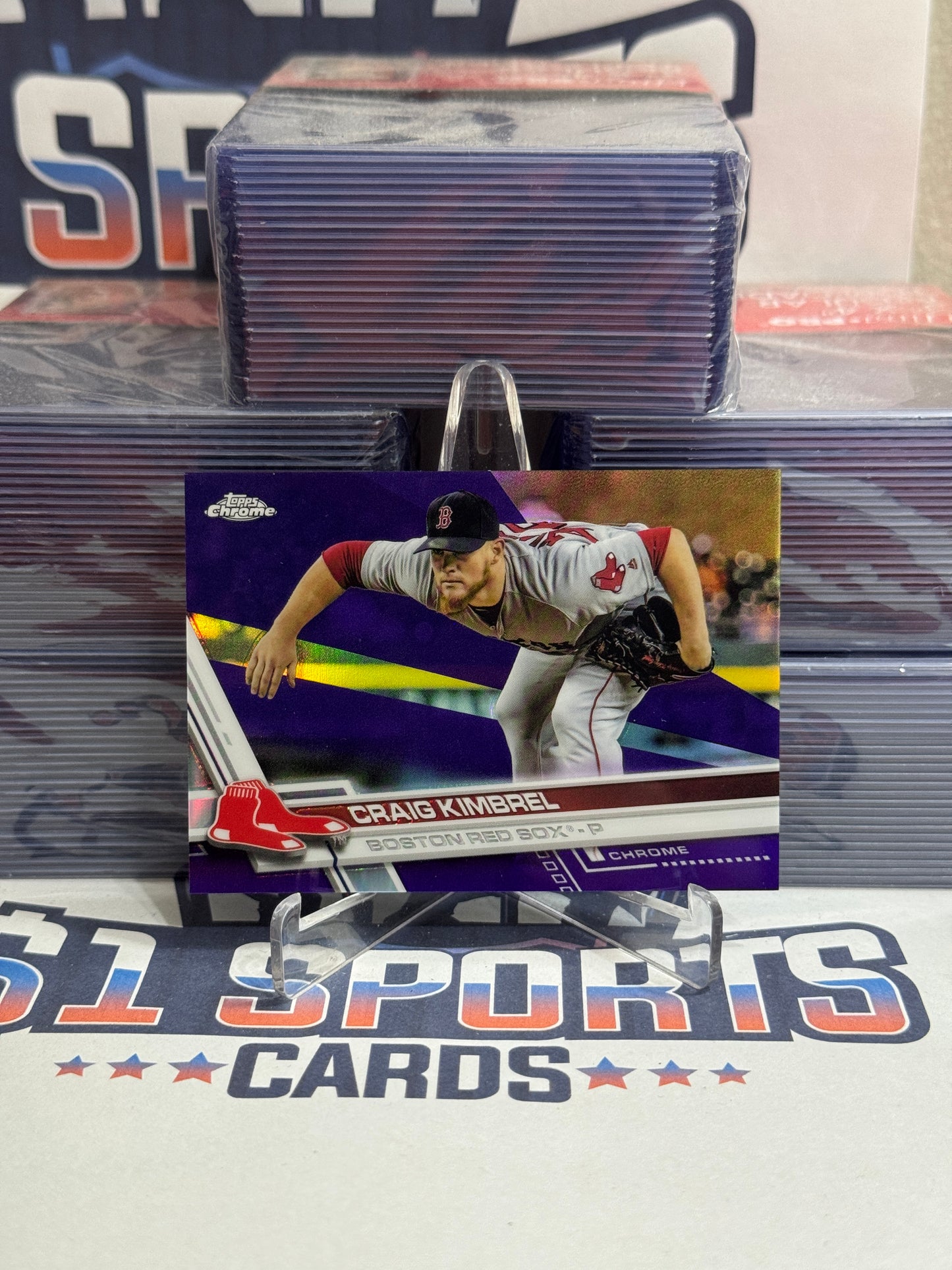 2017 Topps Chrome (Purple Refractor 47/299) Craig Kimbrel #188