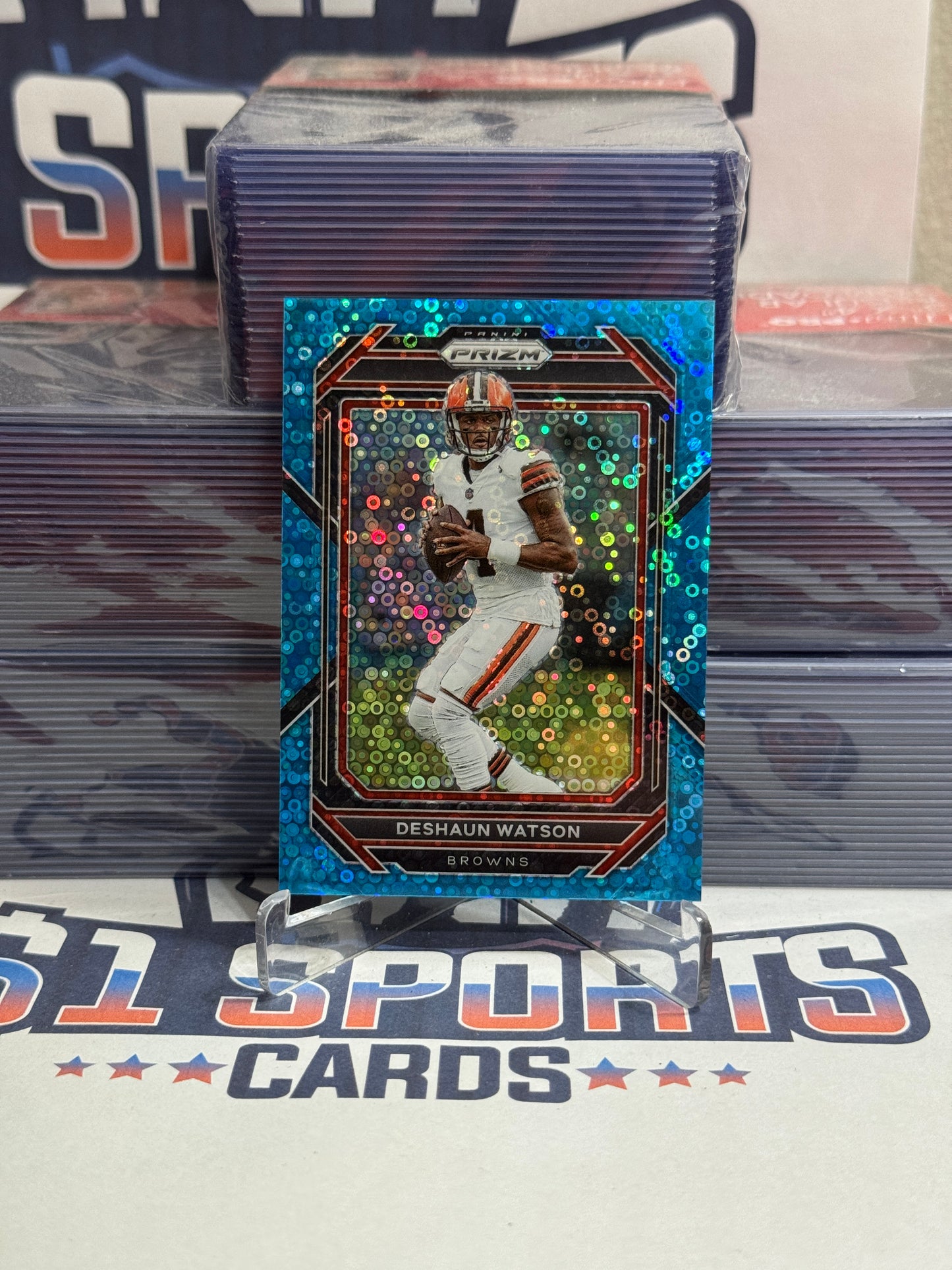 2021 Panini Prizm (No Huddle Blue Prizm 44/79) Deshaun Watson #66